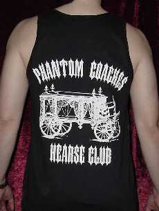 Phantom Coaches Hearse Club tank top -- back